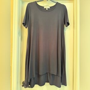 Classic Black Short Sleeve T-shirt Dress